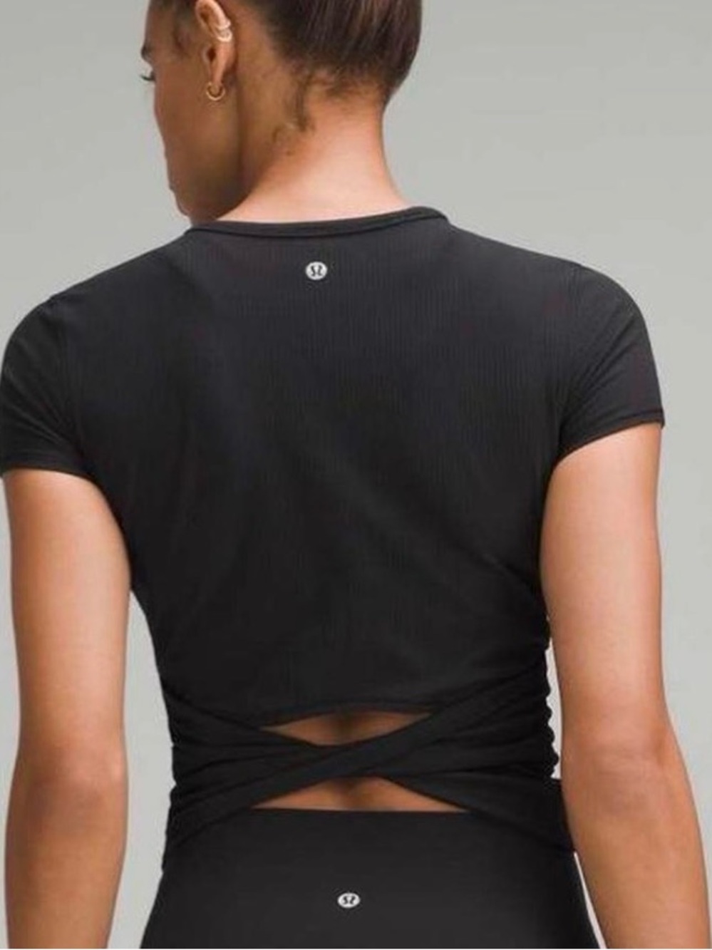 Lululemon All it back twist short sleeve